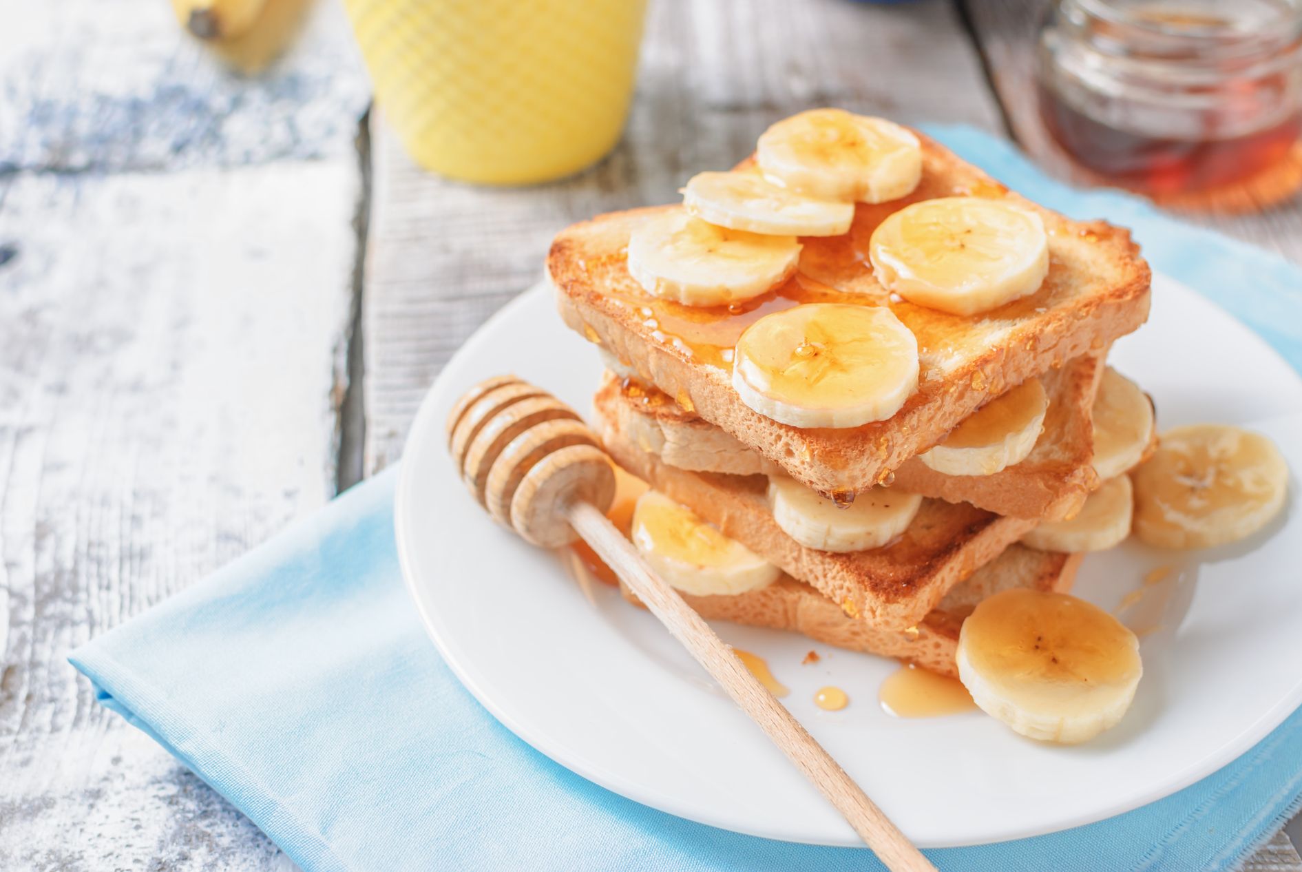 toast met bloemenhoning