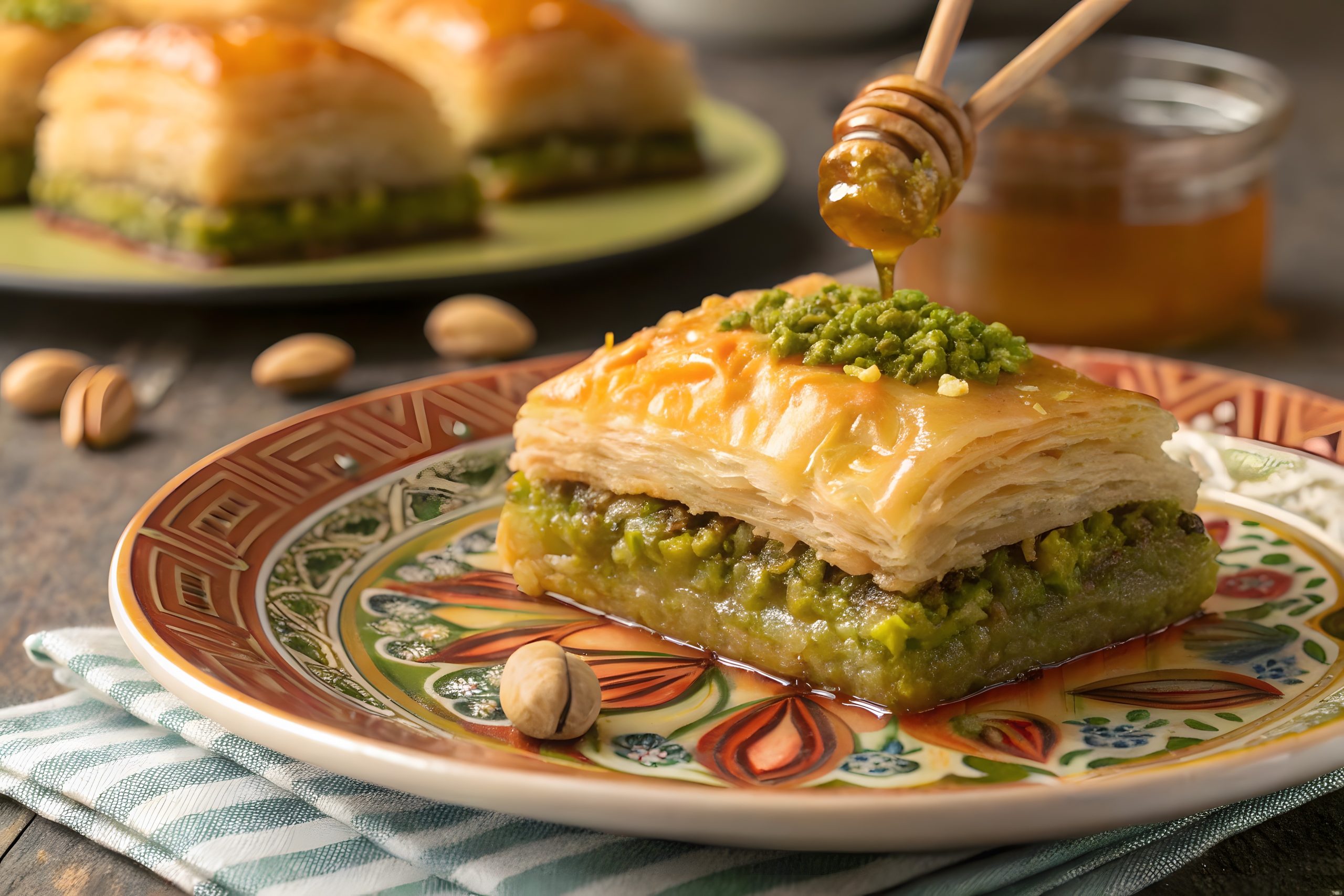 pistache baklava melvita bloemenhoning